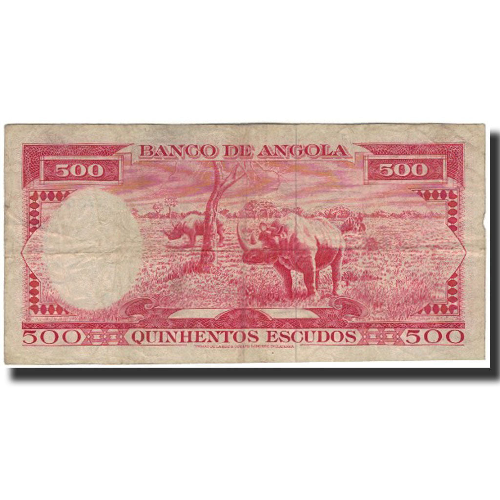 Billet, Angola, 500 Escudos, 1970-06-10, KM:97, TB