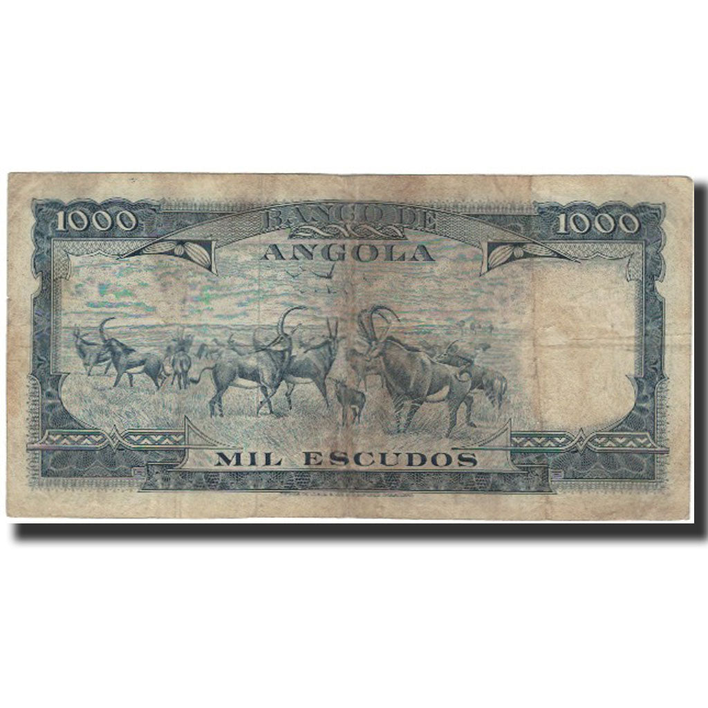 Banknote, Angola, 1000 Escudos, 1970-06-10, KM:98, F(12-15)