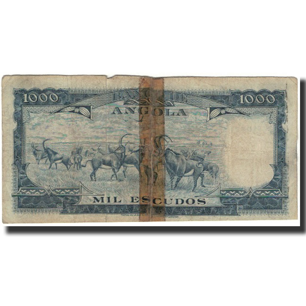 Billet, Angola, 1000 Escudos, 1970-06-10, KM:98, AB