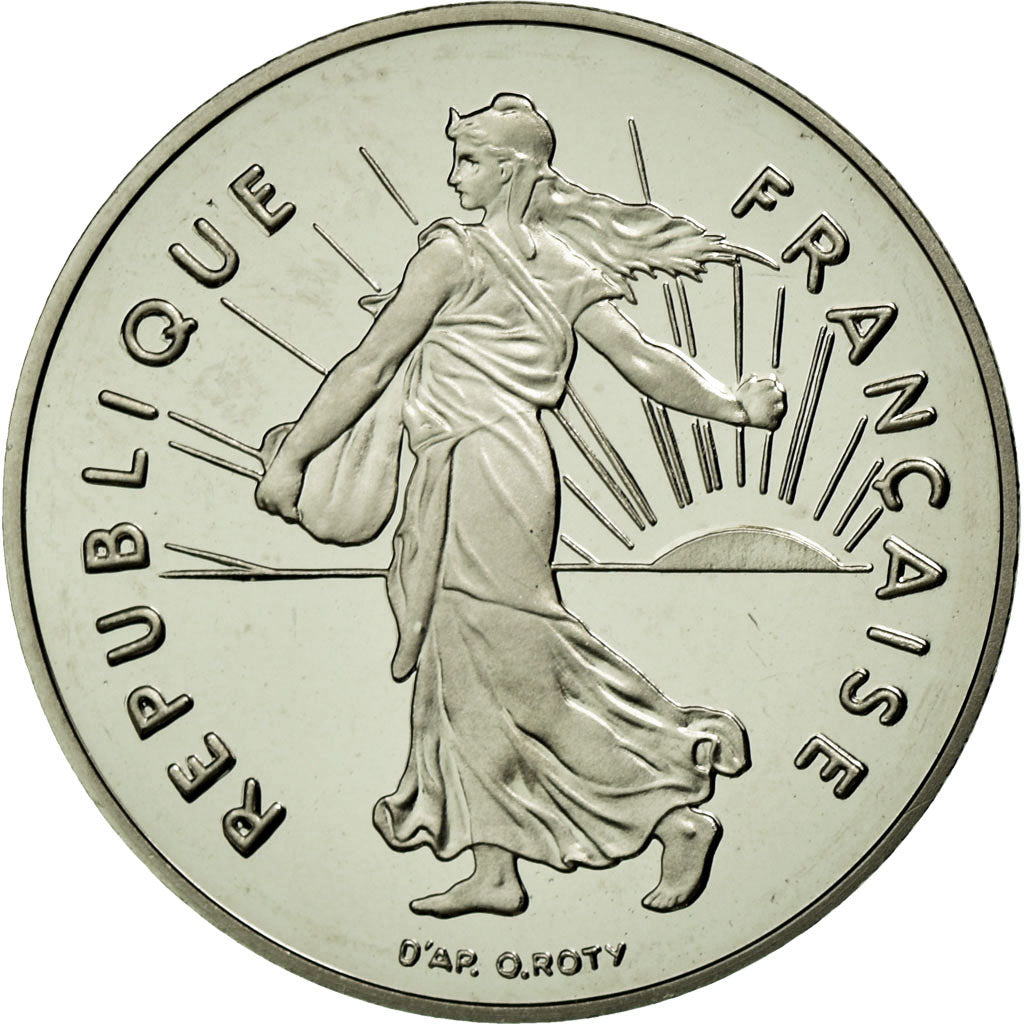 Moneta, Francia, Semeuse, 1/2 Franc, 1991, Paris, FDC, Nichel, Gadoury:429a