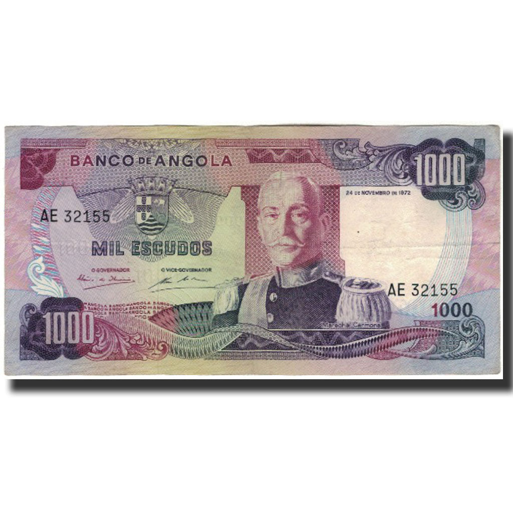Billete, 1000 Escudos, 1972, Angola, 1972-11-24, KM:103, MBC