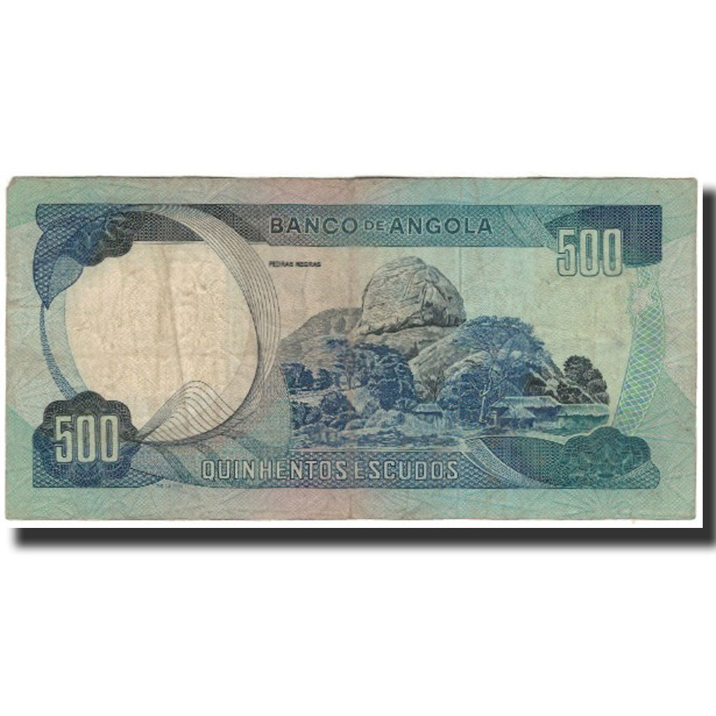 Billete, 500 Escudos, Angola, 1972-11-24, KM:102, RC