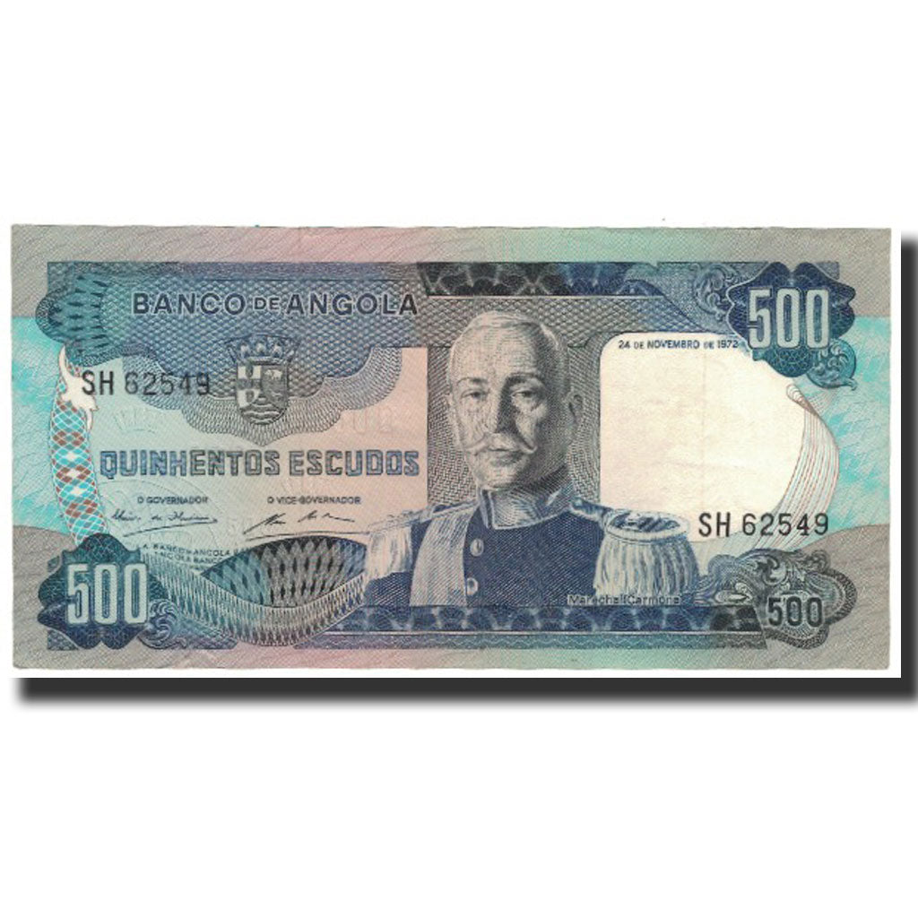 Geldschein, Angola, 500 Escudos, 1972-11-24, KM:102, S+