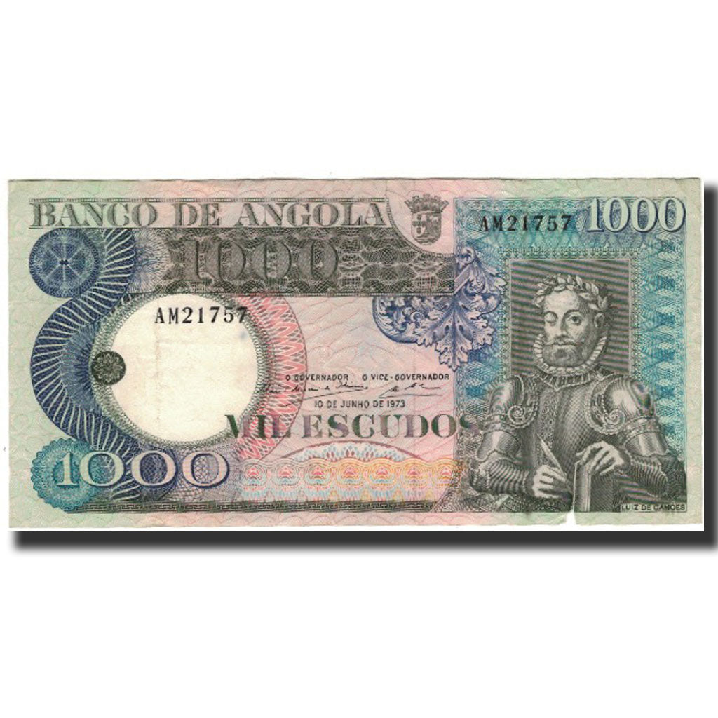 Banknote, Angola, 1000 Escudos, 1973-06-10, KM:108, VF(30-35)