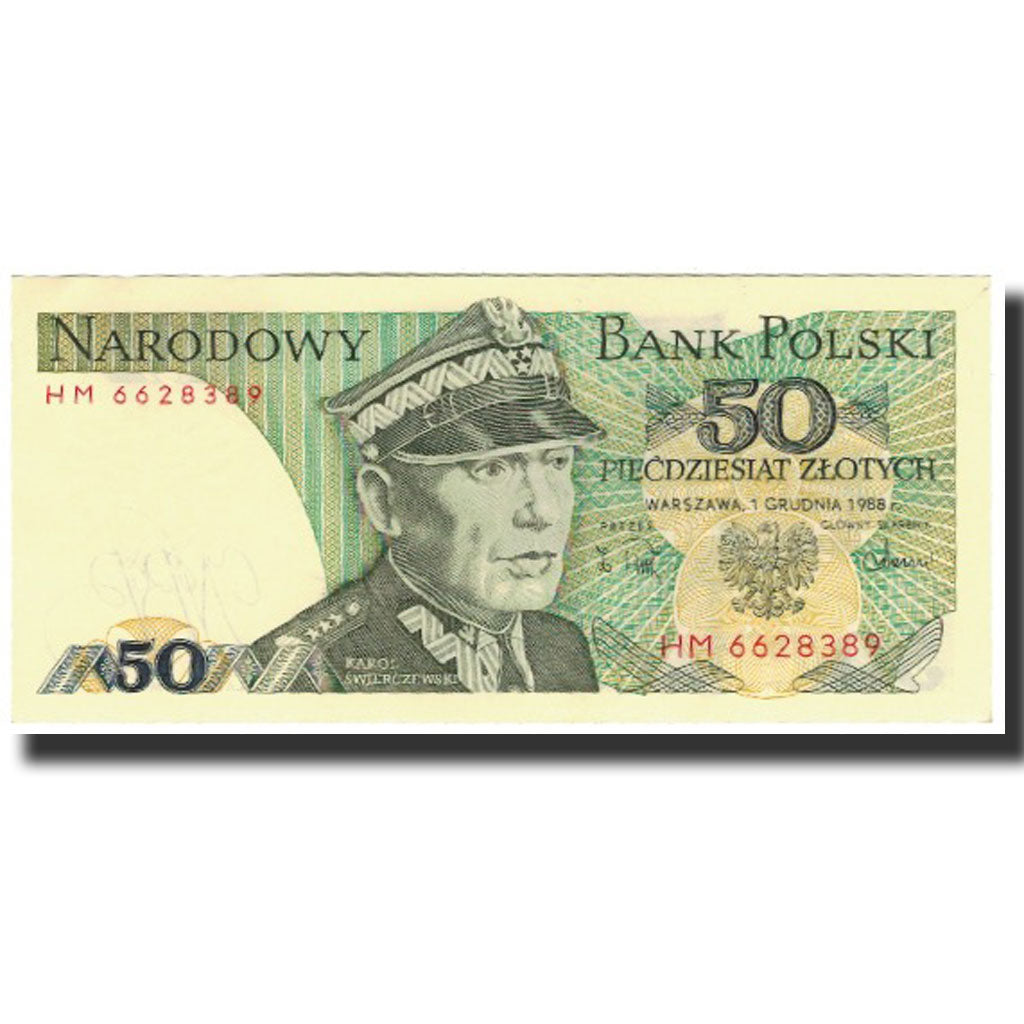 Billet, Pologne, 50 Zlotych, 1988, 1988-12-01, KM:142b, SPL