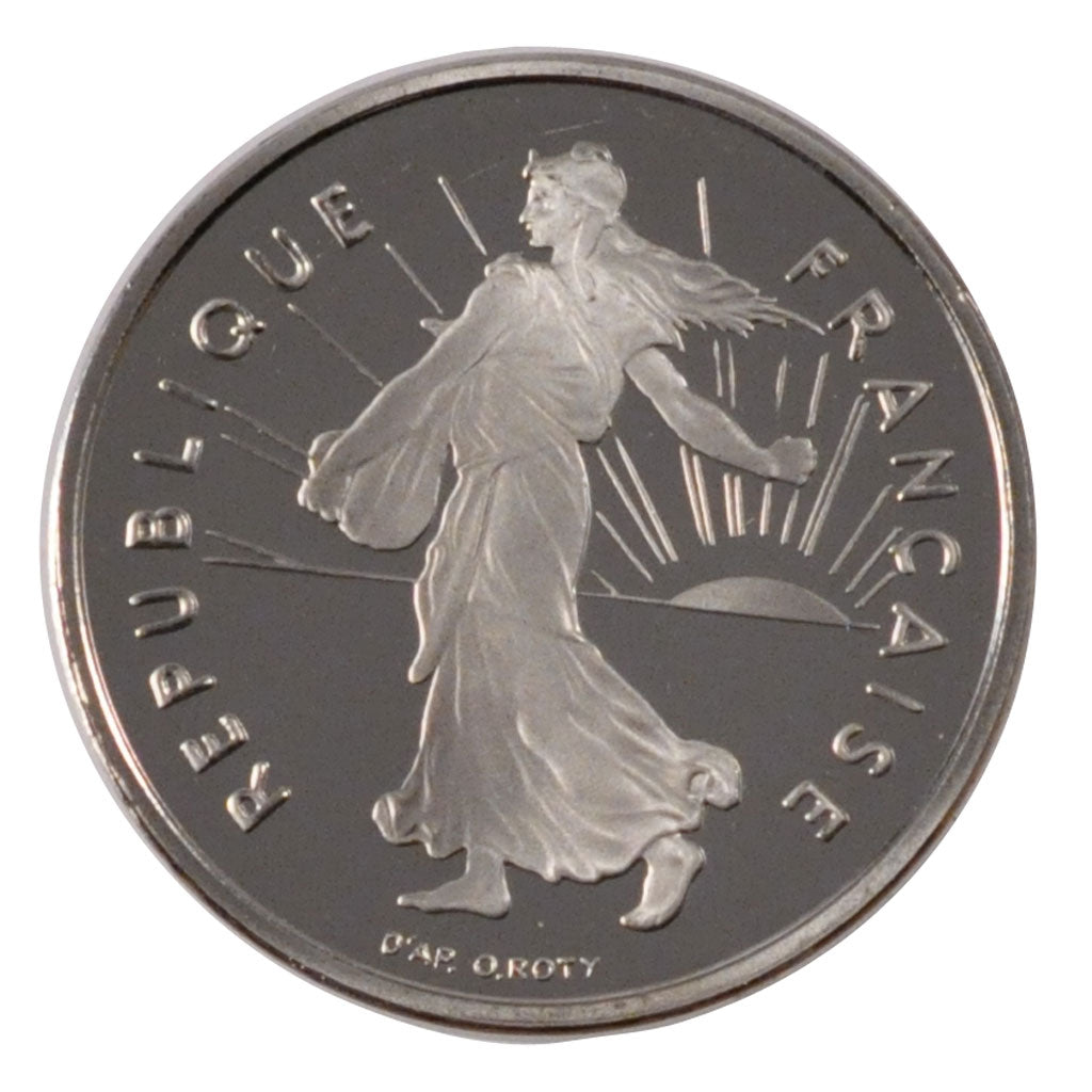 FRANCE, Semeuse, 1/2 Franc, 1997, Paris, KM #931.1, MS(63), Nickel, 19.5,...