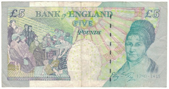 Billet, Grande-Bretagne, 5 Pounds, 2002, 2002-2003, KM:391b, TB