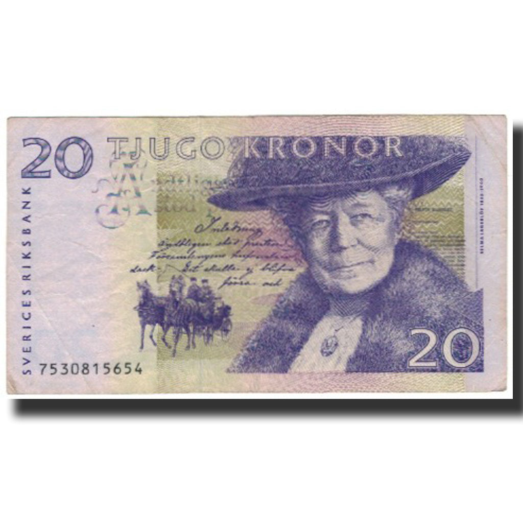 Banknote, Sweden, 20 Kronor, 1997-2008, KM:63a, VF(20-25)