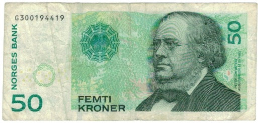 Banknote, Norway, 50 Kroner, 2008, KM:46c, VF(20-25)
