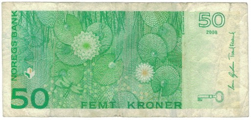 Banknote, Norway, 50 Kroner, 2008, KM:46c, VF(20-25)
