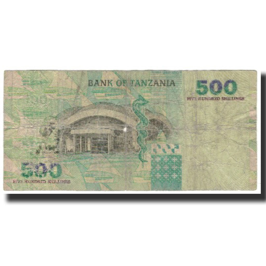 Banknote, Tanzania, 500 Shilingi, KM:35, VG(8-10)