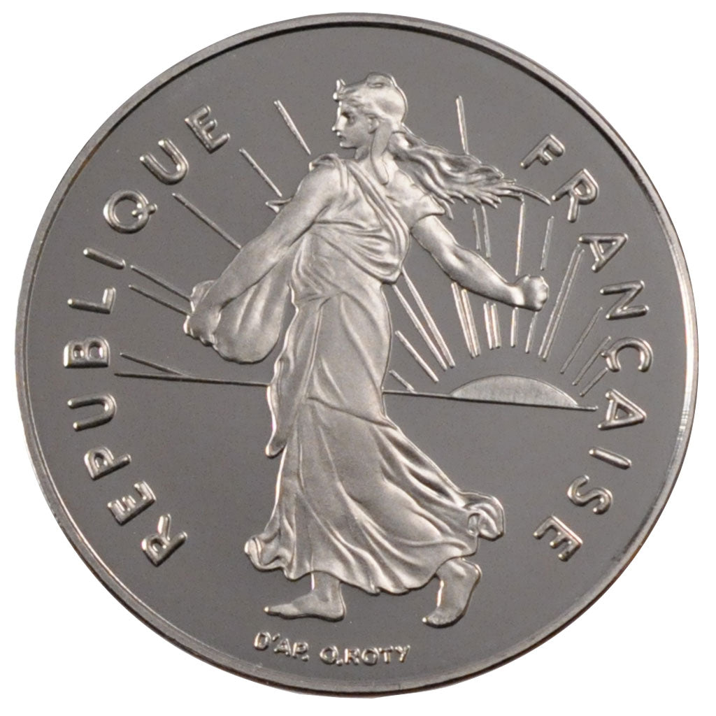 FRANCE, Semeuse, 1 Franc, 1993, Paris, MS(63), Nickel, 24, Gadoury #474b, 6.00