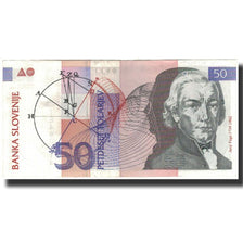 Banknote, Slovenia, 50 Tolarjev, 1992, 1992-01-15, KM:13a, AU(55-58)
