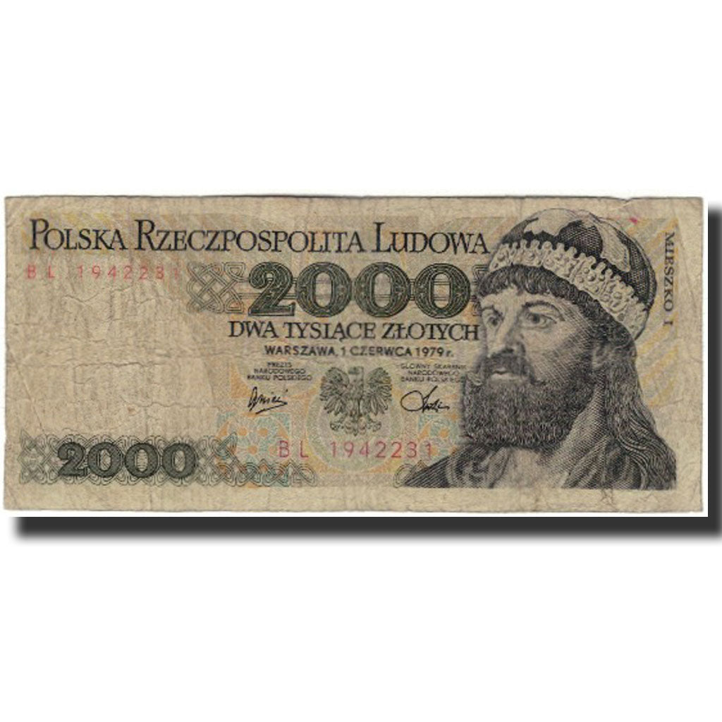 Banknote, Poland, 2000 Zlotych, 1979, 1979-06-01, KM:147b, VG(8-10)