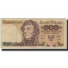 Banknote, Poland, 500 Zlotych, 1982, 1982-06-01, KM:145C, VG(8-10)