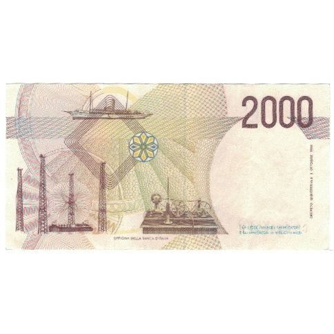 Banknote, Italy, 2000 Lire, 1990-1992, Undated (1990-92), KM:115, UNC(63)