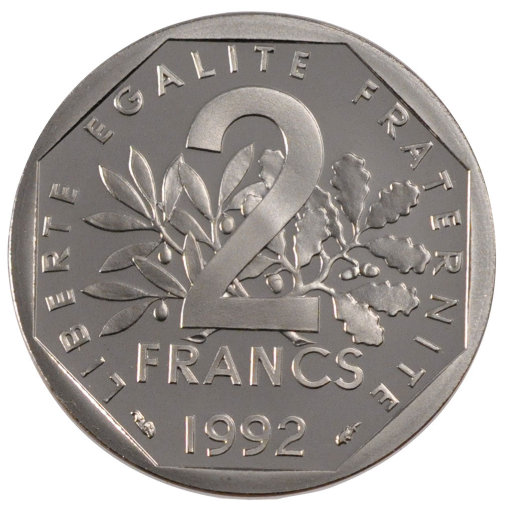 Francia, 2 Francs, 1992, FDC, Nichel, Gadoury:547b