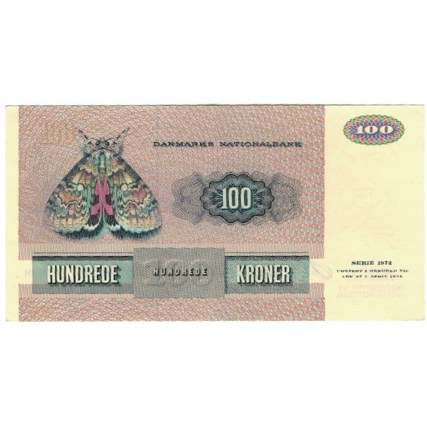 Banknote, Denmark, 100 Kroner, 1972, KM:51t, AU(50-53)