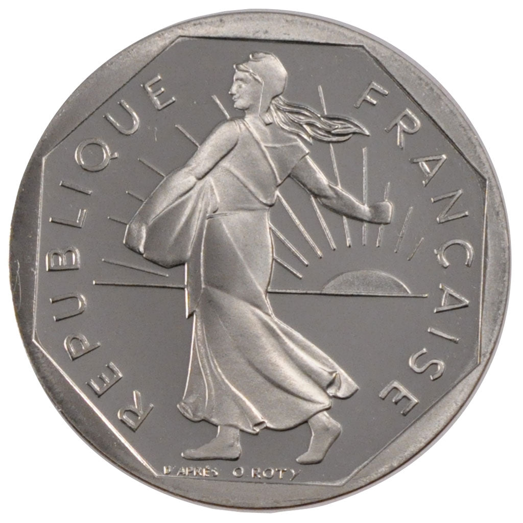 FRANCE, 2 Francs, 1996, MS(63), Nickel, Gadoury #547b, 7.50