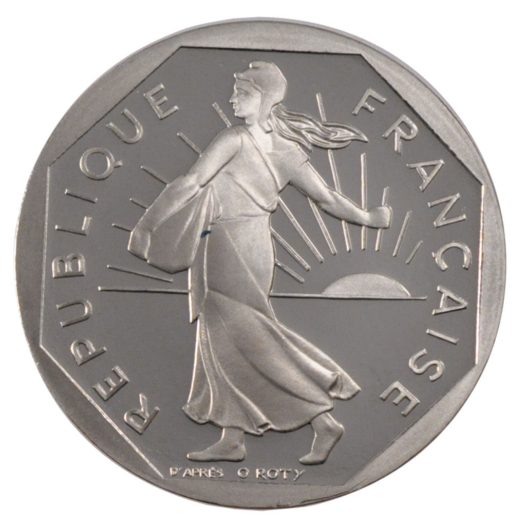 FRANCE, 2 Francs, 1997, MS(63), Nickel, Gadoury #547b, 7.50