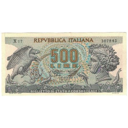 Banconote, Italia, 500 Lire, 1967, 1967-10-20, KM:93a, SPL-