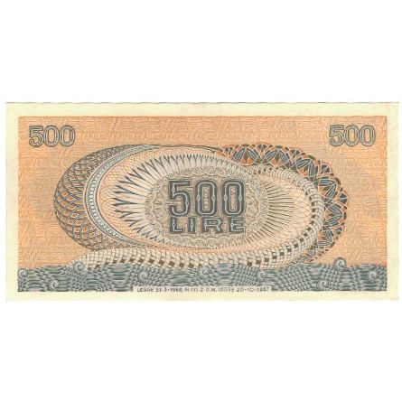 Banconote, Italia, 500 Lire, 1967, 1967-10-20, KM:93a, SPL-
