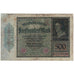 Banknote, Germany, 500 Mark, 1922, 1922-03-27, KM:73, VG(8-10)