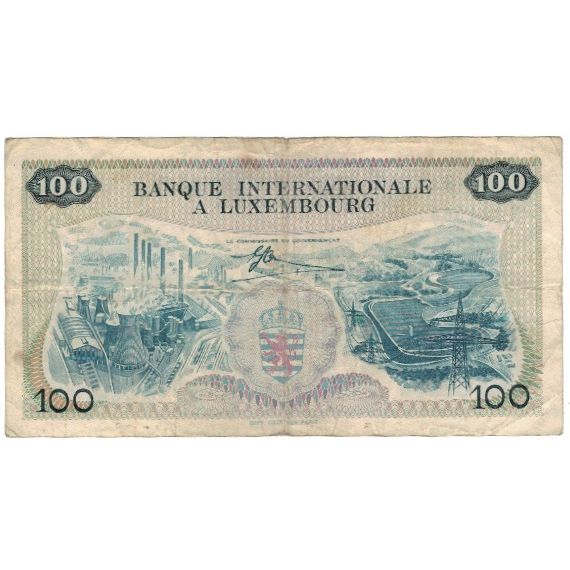 Banknote, Luxembourg, 100 Francs, 1968, 1968-05-01, KM:14A, VF(20-25)