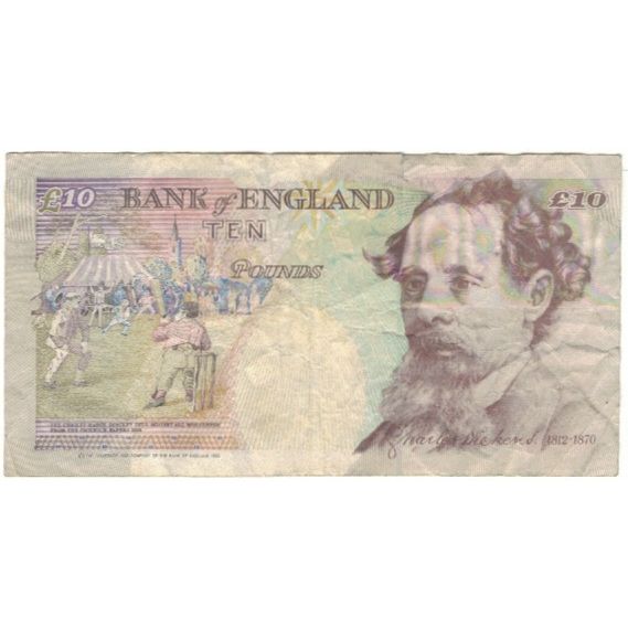 Banknote, Great Britain, 10 Pounds, 1993, KM:386a, VF(20-25)