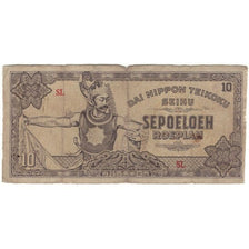 Banknote, Netherlands Indies, 10 Roepiah, KM:131a, F(12-15)