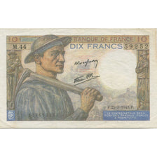 France, 10 Francs, Mineur, 1943, 1943-03-25, TTB, Fayette:8.8, KM:99e