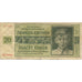 Banconote, Boemia e Moravia, 20 Korun, 1944-01-24, KM:9a, MB