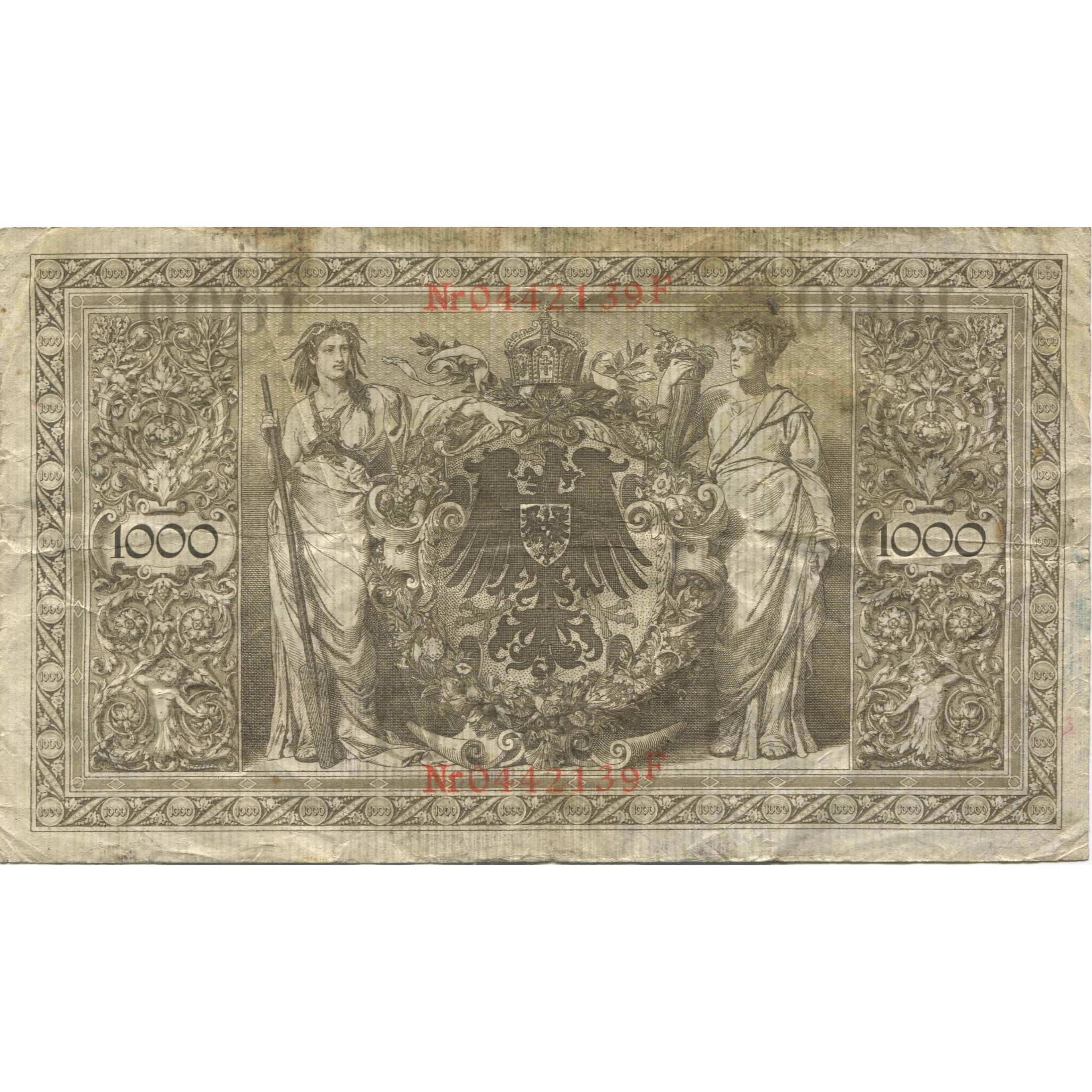 Banknote, Germany, 1000 Mark, 1910, 1910-04-21, KM:44a, VG(8-10)