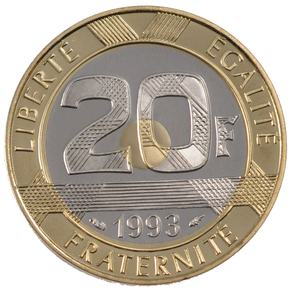 Francia, 20 Francs, 1993, SPL, Bimetallico, Gadoury:871a