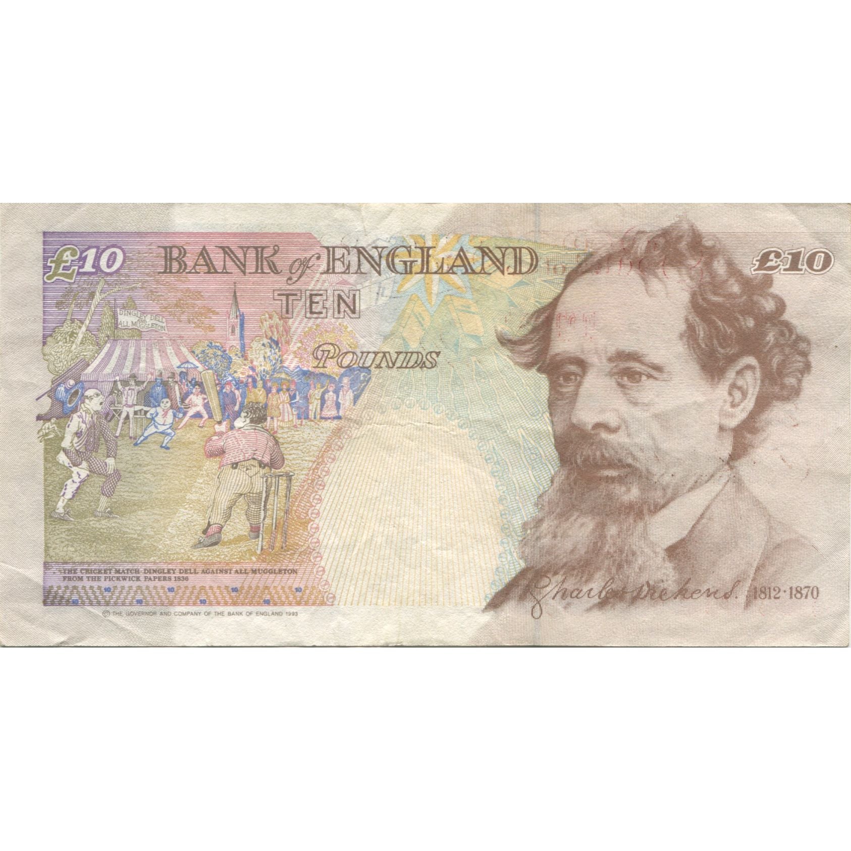 Banknote, Great Britain, 10 Pounds, 1993, KM:386a, EF(40-45)