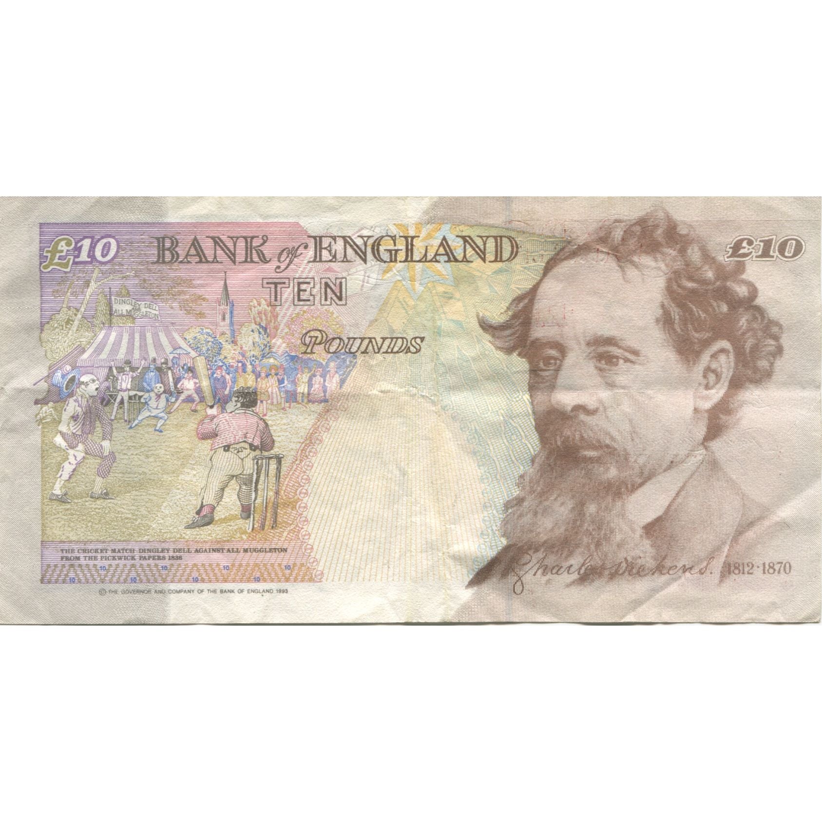 Banconote, Gran Bretagna, 10 Pounds, 1993, KM:386a, BB
