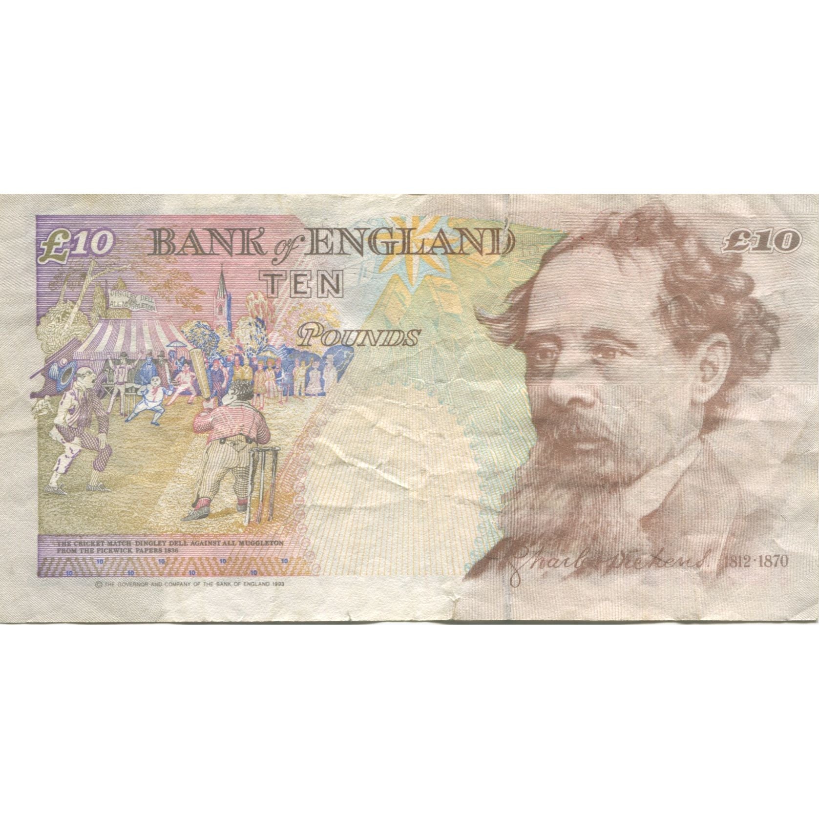 Banknote, Great Britain, 10 Pounds, 1993, KM:386a, EF(40-45)
