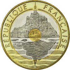 Monnaie, France, Mont Saint Michel, 20 Francs, 1996, FDC, Tri-Metallic