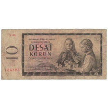 Banknote, Czechoslovakia, 10 Korun, 1960, KM:88a, VG(8-10)