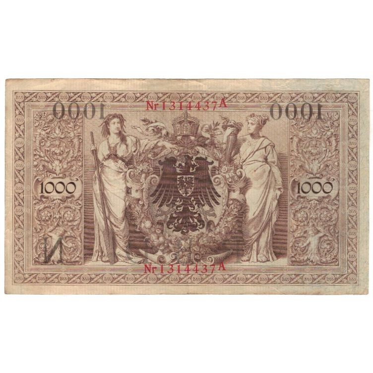 Banknote, Germany, 1000 Mark, 1910, 1910-04-21, KM:44b, VF(20-25)