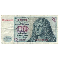 Banknote, GERMANY - FEDERAL REPUBLIC, 10 Deutsche Mark, 1980, KM:31c, VF(20-25)