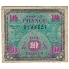 Francia, 10 Francs, Flag/France, 1944, B, Fayette:VF18.01, KM:116a