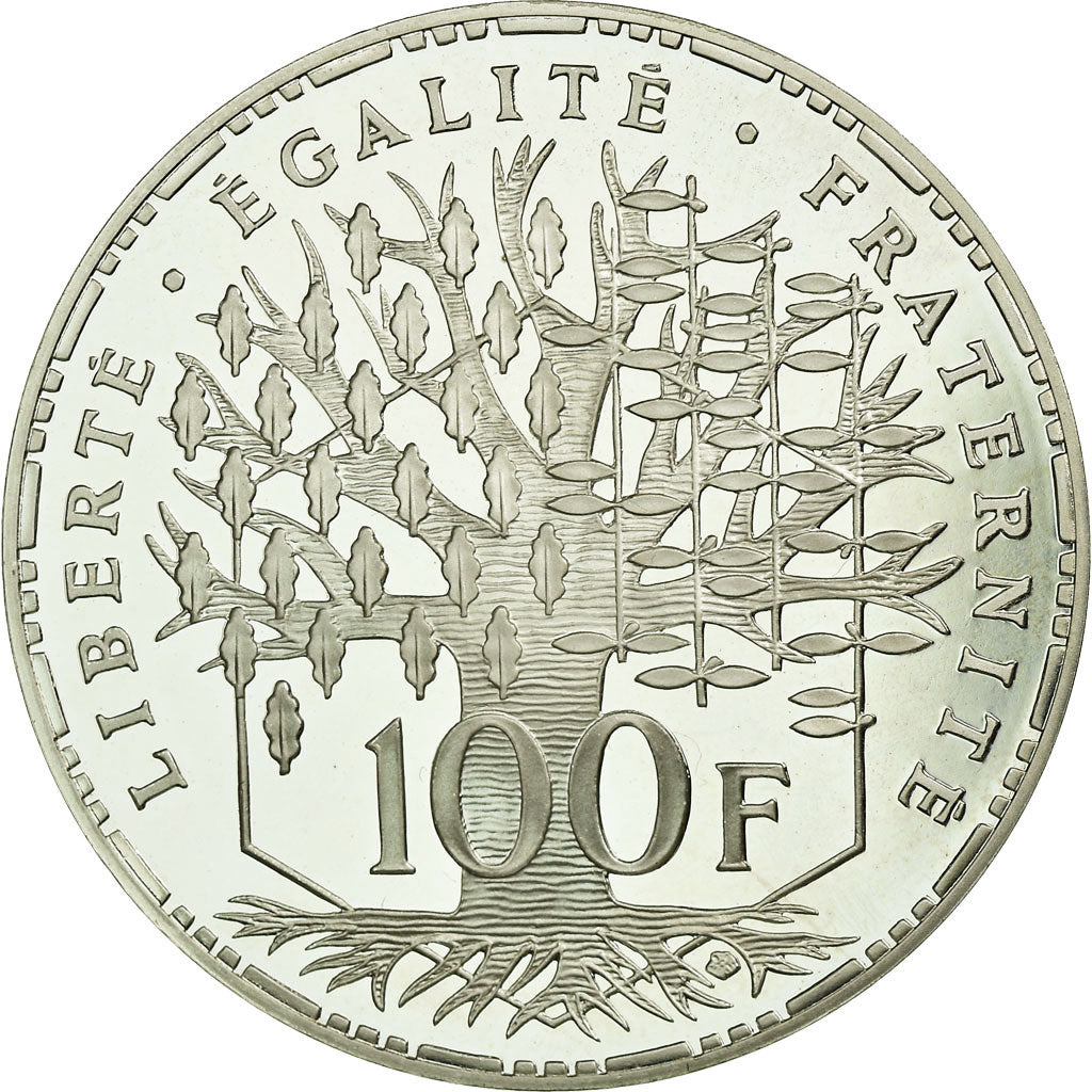 Coin, France, Panthéon, 100 Francs, 1993, Paris, MS(65-70), Silver