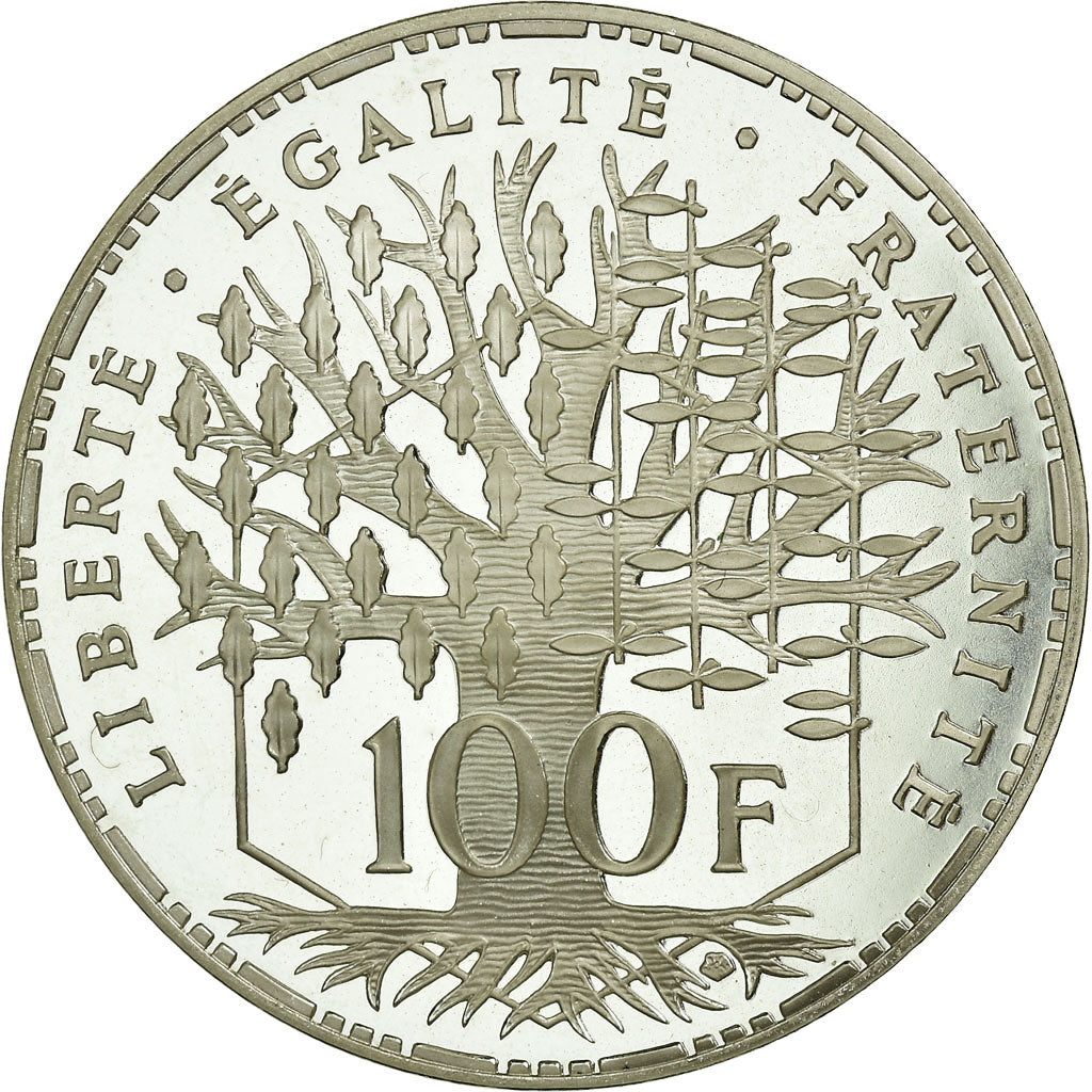 Coin, France, Panthéon, 100 Francs, 1994, Paris, MS(65-70), Silver