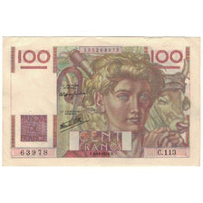 França, 100 Francs, 1946, 1946-10-03, EF(40-45), Fayette:28.9, KM:128a