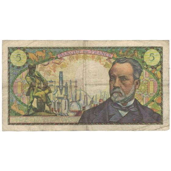 France, 5 Francs, Pasteur, 1966, R.Tondu-P.Gargam-H.Morant, 1966-07-07