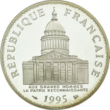 Francja, 100 Francs, Panthéon, 1995, Monnaie de Paris, Proof, Srebro