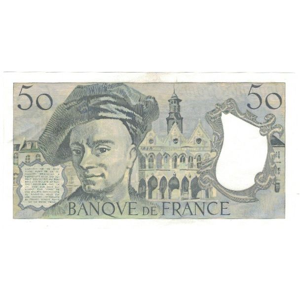 Francja, 50 Francs, Quentin de La Tour, 1989, STROHL TRONCHE DENTAUD, AU(55-58)