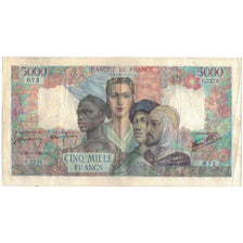 France, 5000 Francs, 1946, 1946-05-16, TB+, Fayette:47.53, KM:103c