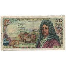 France, 50 Francs, Racine, 1969, 1969-08-07, VG(8-10), Fayette:64.14, KM:148c